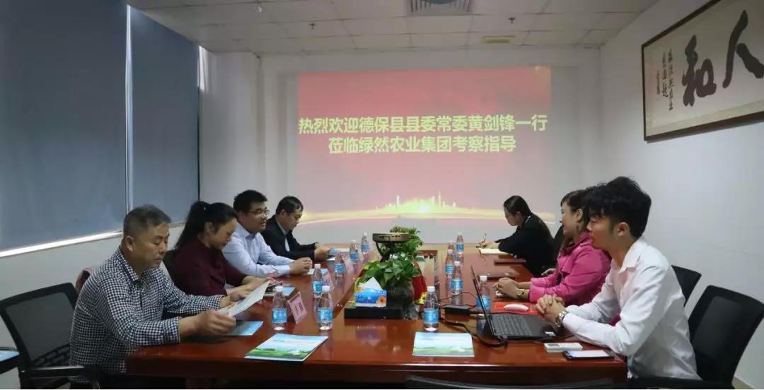 【集團動態(tài)】廣西德?？h縣委常委黃劍鋒一行蒞臨綠然集團考察指導工作