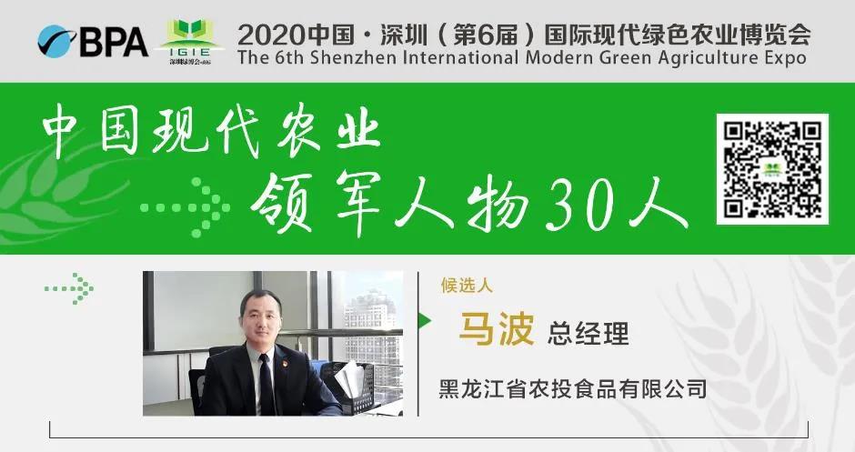 【現(xiàn)代農(nóng)業(yè)領軍人物30人】馬波——全面推動中國綠色農(nóng)業(yè)產(chǎn)業(yè)集群發(fā)展，實現(xiàn)新跨越。